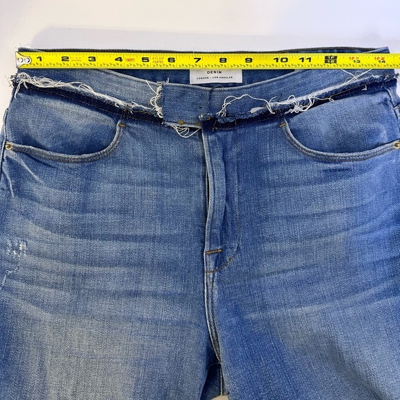 NWOT FRAME Denim distressed Le High Straight stretch jeans - Picture 5 of 9